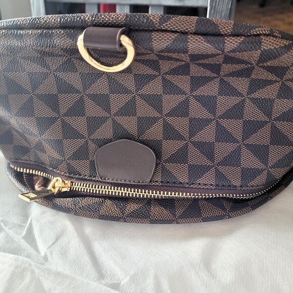 Anck Fanny Pack Women's Crossbody Belt Bag, Chocolate Brown 13x6x6" - Picture 5 of 8